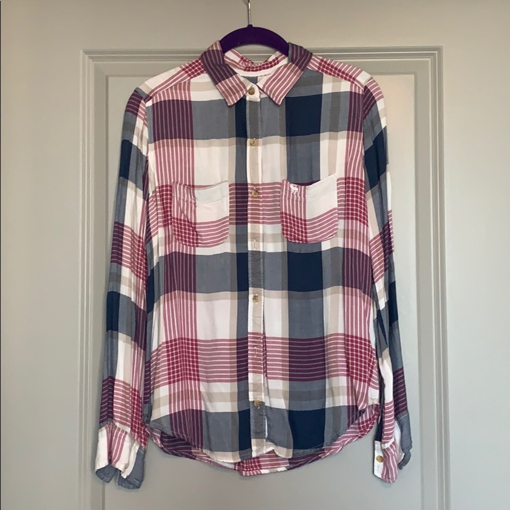 Abercrombie & Fitch M Flowy Plaid Shirt